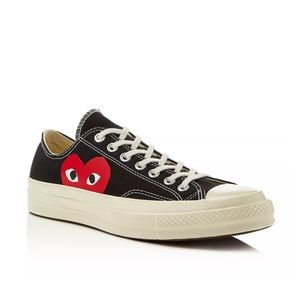Comme des Garcons Play x Converse Unisex Chuck Taylor Lace Up Sneakers